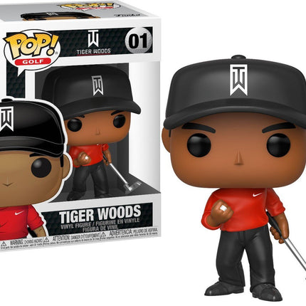Tiger Woods Funko POP-Golf-Shirt Rot 9 cm - 01